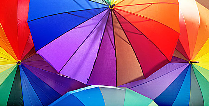 图片,束,鲜明,伞