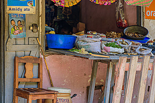 madagascar马达加斯加街景食物摊