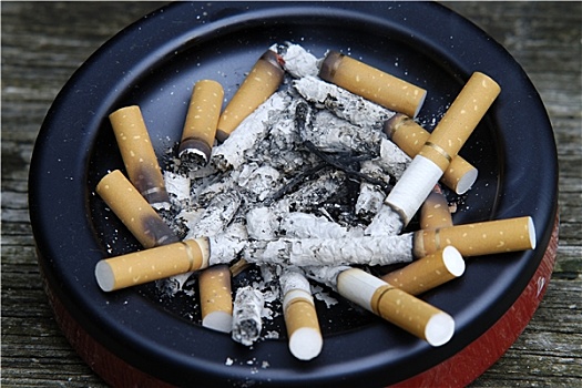 吸烟,香烟,烟灰缸
