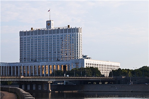 俄罗斯,白宫,政府建筑,莫斯科