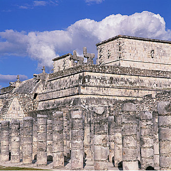 武士神庙,奇琴伊察,尤卡坦半岛,墨西哥