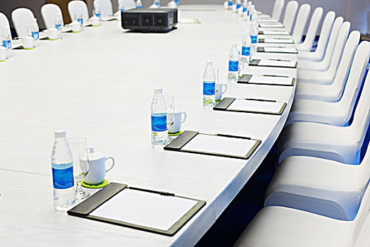 白色,大,桌子,现代,会议室