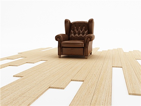 座椅,木地板