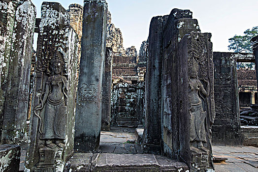 柬埔寨暹粒吴哥窟巴戎寺