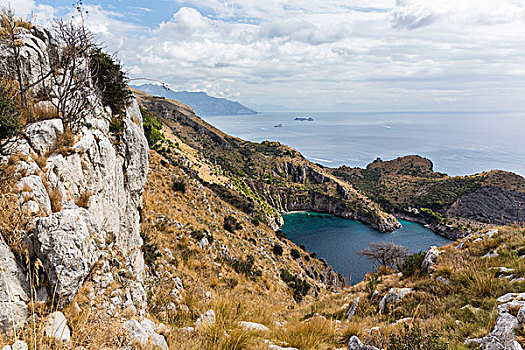 風景,阿馬爾菲海岸,索倫托,半島,坎帕尼亞區,意大利