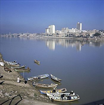 底格里斯河,河,巴格达,伊拉克