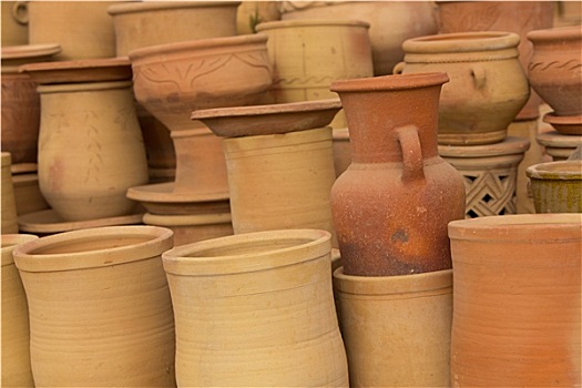 手制,摩洛哥,粘土,餐具,陶器,工厂
