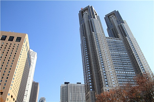 摩天大楼,新宿,日本
