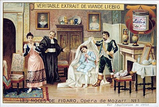 场景,歌剧,婚姻,1786年,艺术家