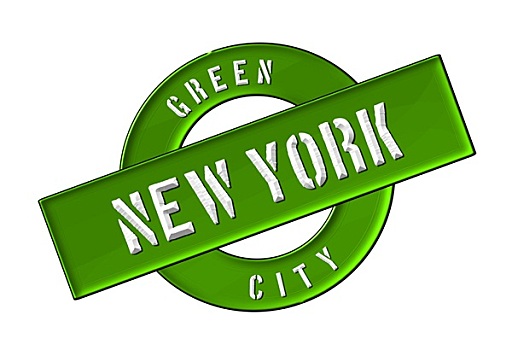 绿色,城市,纽约