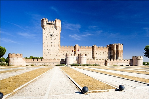 城堡,麦地那,草原,巴利亚多利德省,卡斯提尔,西班牙