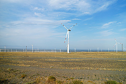 新疆,乌尔禾,新能源,风力发电,风机