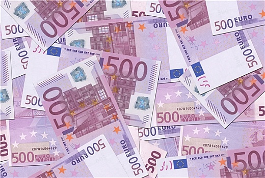 500欧元,钞票,纹理
