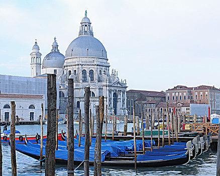 圣马利亚,行礼,教堂,大运河,威尼斯,威尼托,意大利
