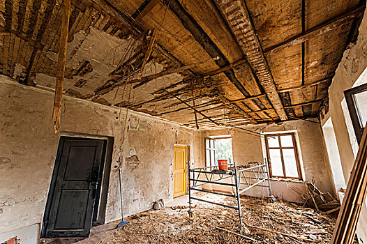 死,地面,天花板,修葺,老,教学楼,早,19世纪