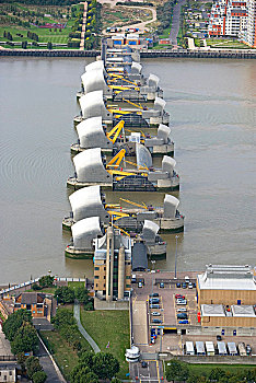 泰晤士河,屏障,伦敦,2006年,艺术家,历史,英格兰,摄影师