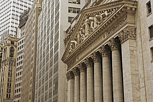 纽约股票交易所,曼哈顿,纽约,美国