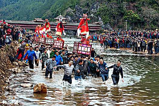 福建元宵,福建文化,请神,民间活动,风俗,古建筑,河,廊桥