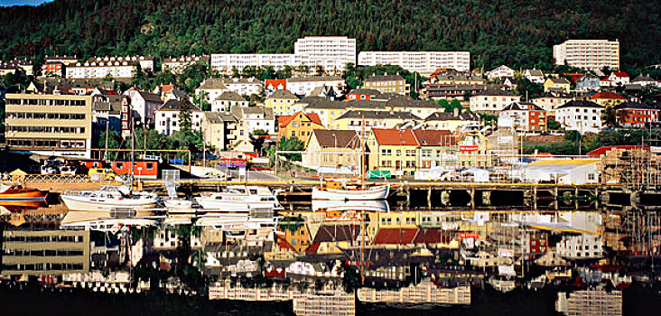 挪威,霍达兰,卑尔根,城市,港口,大幅,尺寸