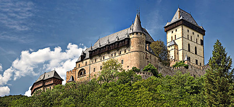 全景,皇家,城堡,捷克共和国