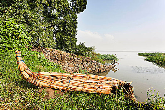 渔民,湖,埃塞俄比亚