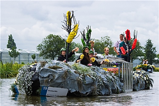 漂浮,花,游行,2009年,荷兰