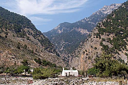 小教堂,出口,峡谷,克里特岛,希腊,欧洲