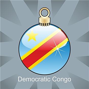 民主,刚果,旗帜,形状