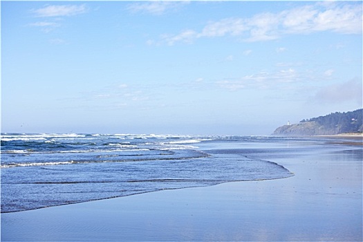 俄勒冈,海岸线,海滩