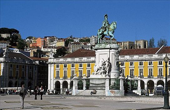 纪念建筑,国王,里斯本,葡萄牙,欧洲