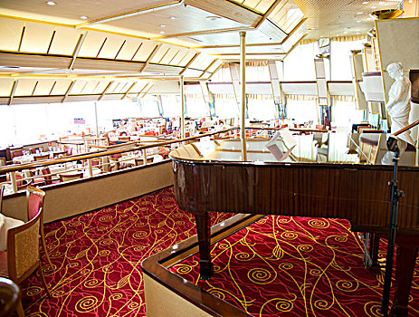 大钢琴,大厅,餐馆