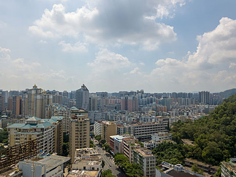 广东省惠州市惠城区市区城市建筑航拍风光