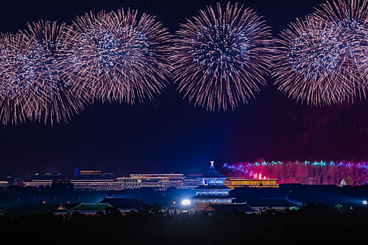 建国七十周年烟花表演