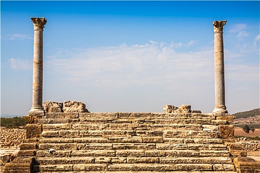 突尼斯,剩余,柱子,首都