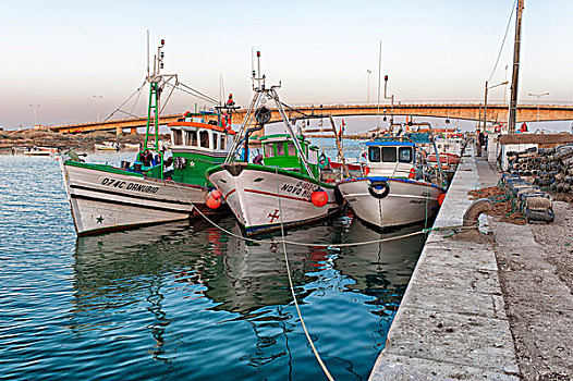 塔维拉,捕鱼,港口,阿尔加维,葡萄牙,欧洲