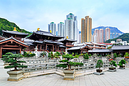女修道院,山,九龙,香港,中国