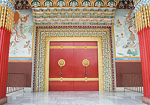 闭门,寺院,比哈尔邦,印度