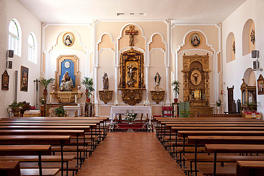 教堂,圣米格尔,托雷莫里诺斯,马拉加省,哥斯达黎加,安达卢西亚,西班牙,欧洲