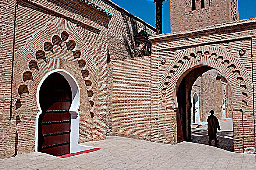 城市,马拉喀什,库图比亚清真寺