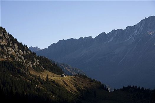 风景,山谷,瑞士,欧洲