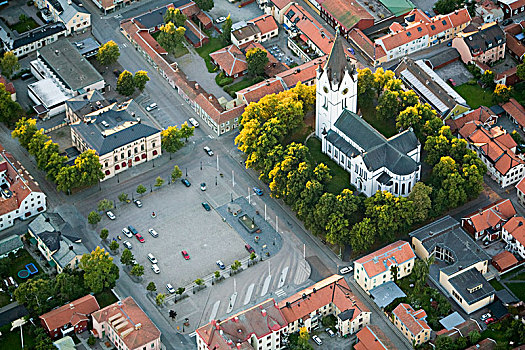教堂,城镇,瑞典