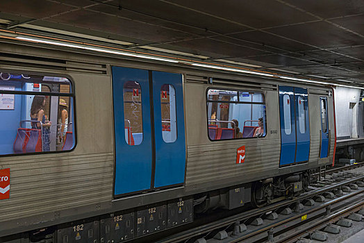 地铁,地铁站,里斯本,葡萄牙,欧洲