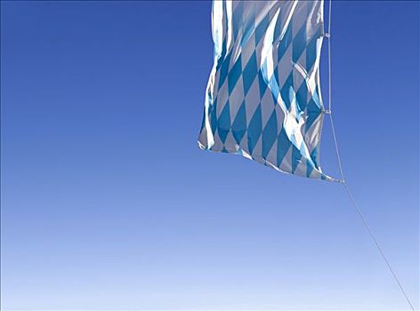 巴伐利亚,旗帜,摆动,风