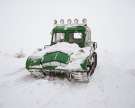 雪,履带车