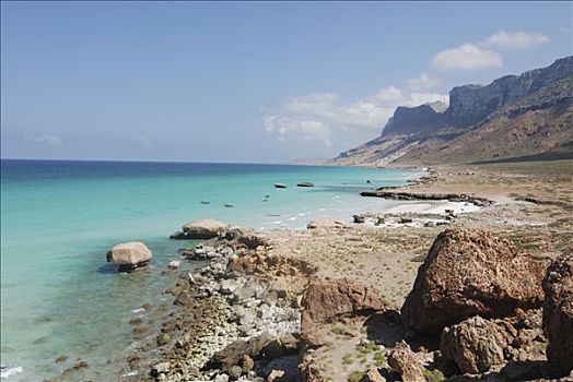 也门,索科特拉岛,海边,悬崖