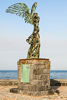 胜利女神,雕塑,水岸,纳克索斯岛