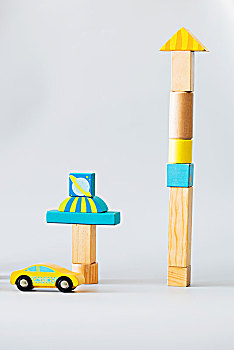 积木大厦,儿童玩具,木制品