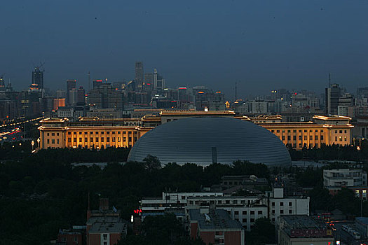 北京国家大剧院夜景