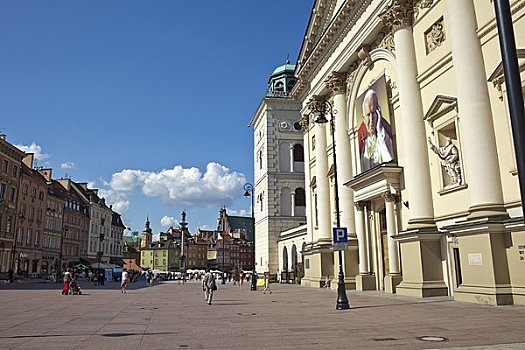 教堂,老城,华沙,波兰