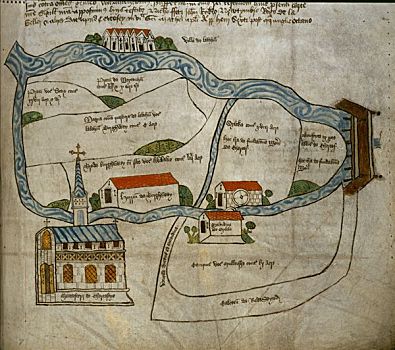 地图,教堂,萨里,15世纪